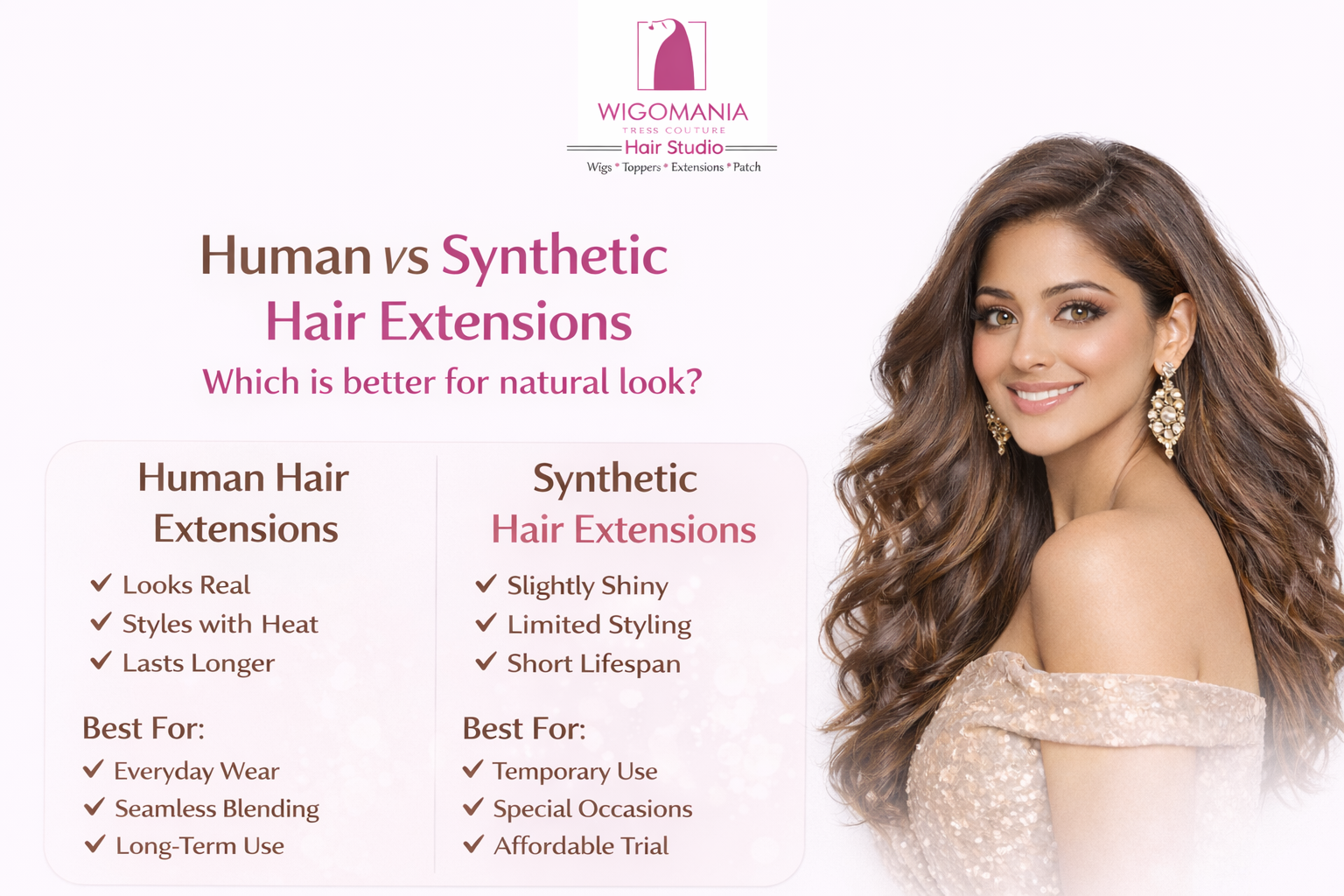 Human Hair vs Synthetic Hair Extensions — Which One Is Better in Pakistan?