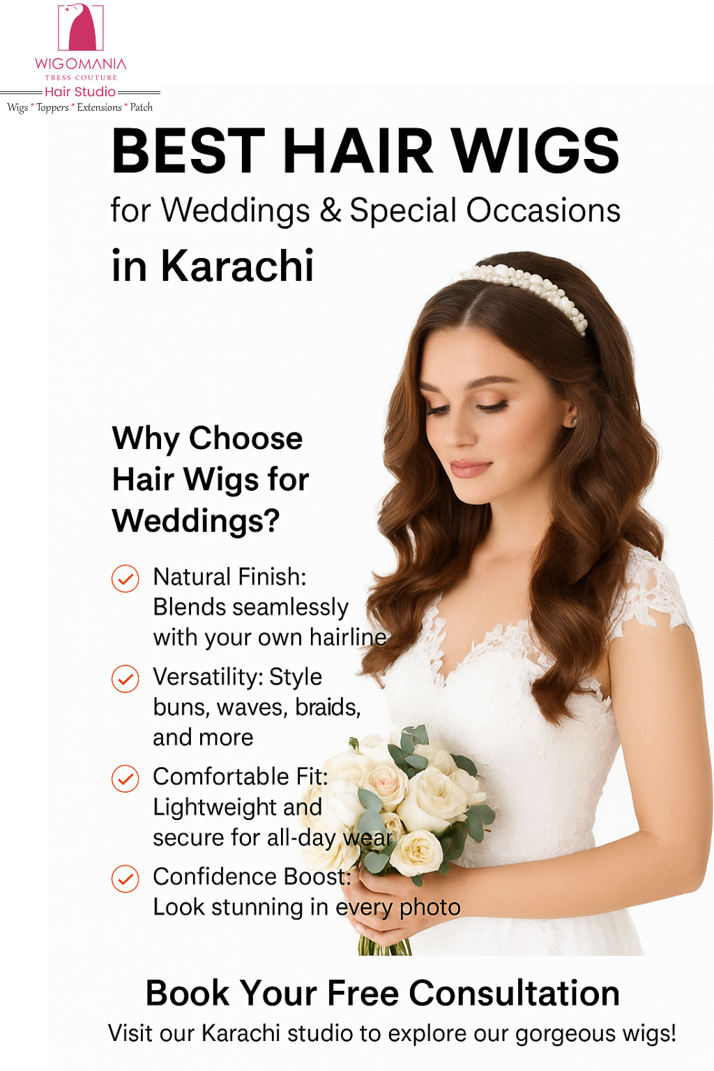 Best Hair Wigs in Karachi for Weddings & Special Occasions
